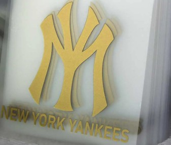 HD Transfer NY Yankees Gold Crisp Small Text Elegant Layout Premium Brand